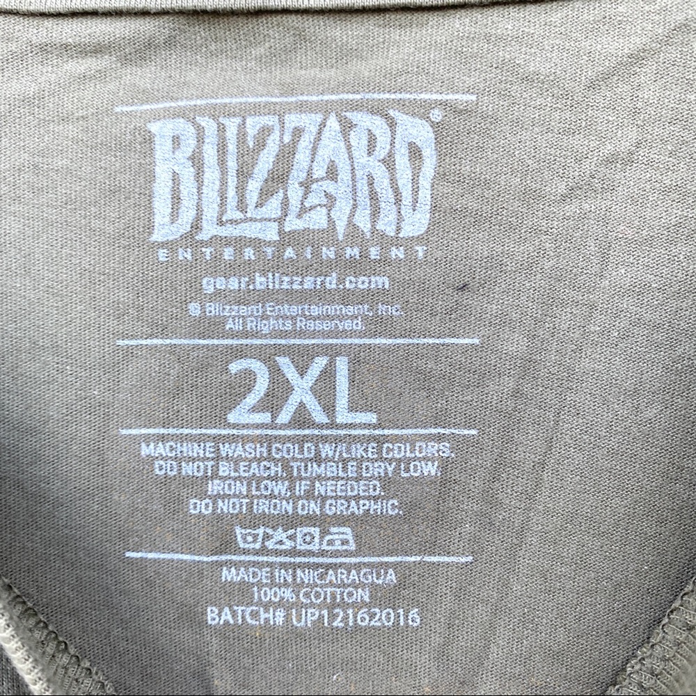 Blizzard brand Overwatch men’s logo tee shirt video gamer 2XL unisex fantasy - Picture 5 of 8
